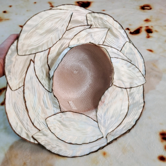 🖤3for25🖤Boho Tribal Cottagecore Avant Garde Handmade African Leafy Sun Hat - Picture 8 of 12